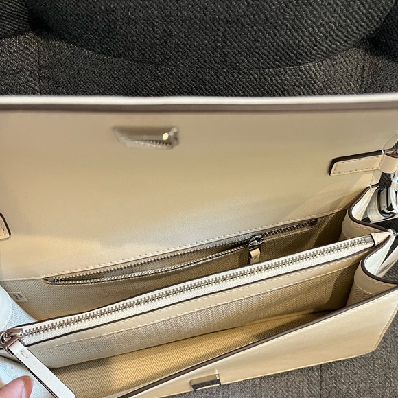 Tory Burch Emerson Floral Applique Convertible Crossbody, Light Cream, 157619 - Picture 6 of 6